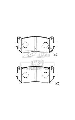 China Kia Carens Gen-2 Achterste Keramische remkussels 0K2FC-26-28Z SUM-remsysteem Te koop