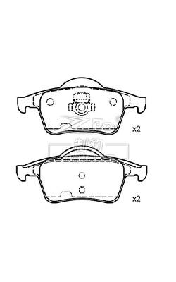 China D795 ATE Volvo S80 Reemplazo de las pastillas de freno traseras 272399 en venta