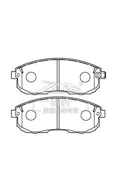 China Nissan Teana D815 Front Ceramic Pads 41060-5Y790 car brake pad for sale