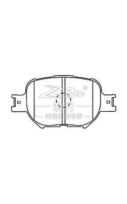 China Toyota Corolla EX Ceramic Brake Pad D817 04465-20540 Akebono Front Brake Pads for sale