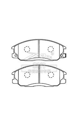 China Hyundai Santa Fe, pastilha de freio cerâmica, D864,58101-26A00,F à venda