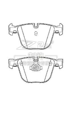 China E66 Keramische Bmw 7 serie remkussels D919 34216761286 Achterremkussels Te koop