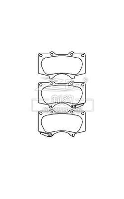 China Toyota Prado Front Ceramic Pads D976 , 04465-35290 toyota brake pad replacement for sale