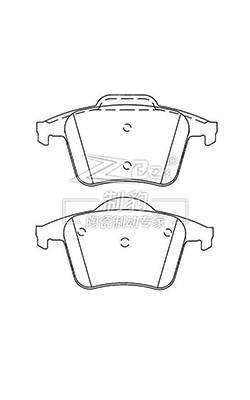 Chine Les pièces de rechange des plaquettes de frein Volvo Xc90 en céramique 2743300 / plaquettes de frein arrière Volvo à vendre