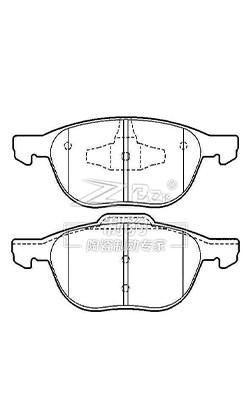 Κίνα D1044 Ford Focus Φρενάκια Κεραμικά 30683554 ATE Σύστημα πέδησης προς πώληση