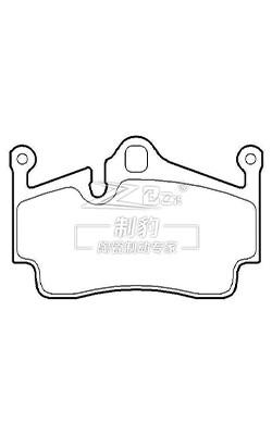 China 98735293901 Hinterbremsbelag Porsche (987) Keramikbremsbelag D1134 zu verkaufen