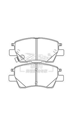 China Chevrolet 2016 Volt, pastilha de freio cerâmica, D1844,23286272, F à venda