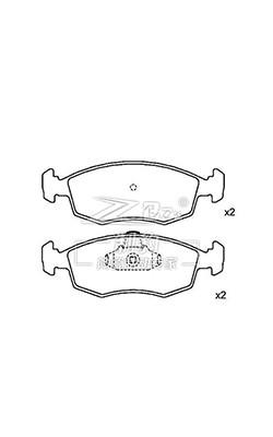 Κίνα Το Fiat Siena 2005 Disc Brake Pad Set 9948131 ATE Κηραμικά φρένα προς πώληση