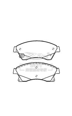 China 13301207 Vordere Bremspad Set D1497 Chevrolet Cruze Bremspad zu verkaufen