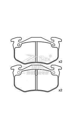 China Rücken CitroëN Xsara Keramikbremspad 4250.42 Bremsscheiben und Bremspad Set zu verkaufen