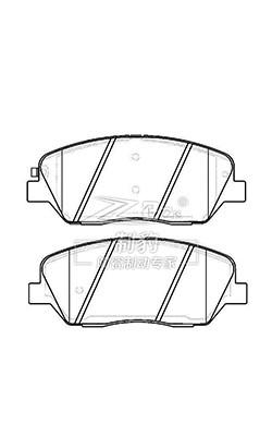 China Kia Borrego V6 V8 2009-2010 Ceramic Disc Brake Pad Set D1385 58101-2JA00  Front for sale