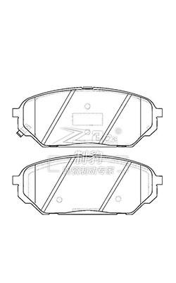 Chine Les pneus de freinage avant Hyundai Veracruz en céramique D1301 58101-3JA00 à vendre