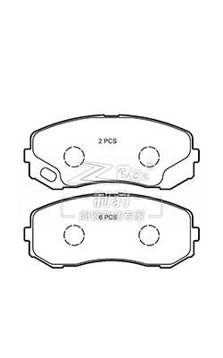 China Minibús civil Nissan (8 plazas) Frente de las pastillas de freno de cerámica D1265, MK449108 en venta