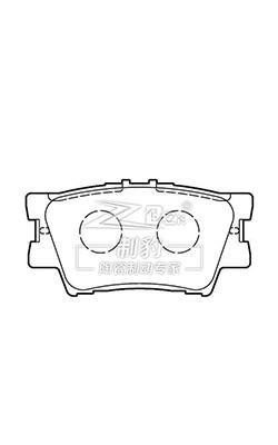 Cina Pareti frenanti in ceramica per Toyota Camry D1212 04466-33160 Pareti frenanti in ceramica anteriori in vendita