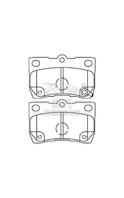 China Toyota Reiz Ceramic Brake Pad D1113 04466-22190 Rear Ceramic Brake Pads for sale