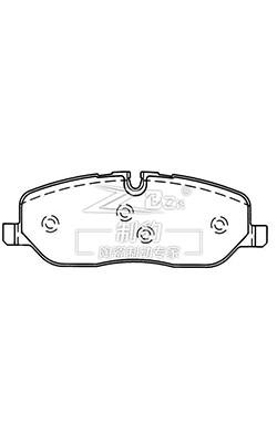 China LUCAS Land Rover Discovery 3 Front-Keramik-Bremsplatten D1098, SEE500020 zu verkaufen