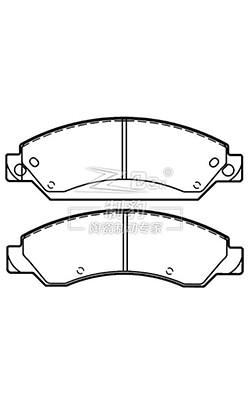 China Escalade Ceramic Brake Pads D1092 , 89059119 Front Brake Pad Replacement for sale