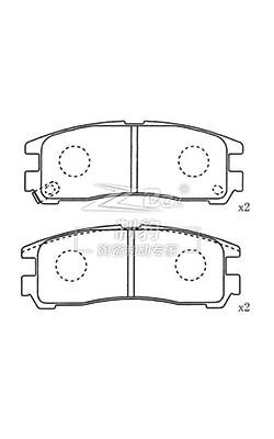 China SFP000929 pads de travagem do land rover Lucas Girling Sistema de travagem à venda