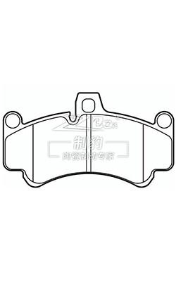 China Lucas Girling Ceramic Land Rover Brake Pad Set with Wear Sensor F930 , SFP000930 for sale