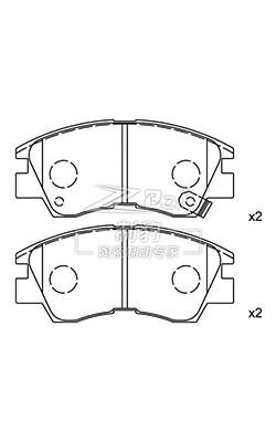 China Keramische Hinterbremsplatte OEM 04466-12130 mit OE-Nummer 04465-35290 zu verkaufen