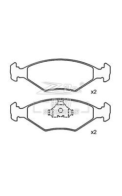 중국 도요타 차량 OEM 04466-12130 ZK-11013을위한 앞뒤 세라믹 브레이크 패드 세트 판매용