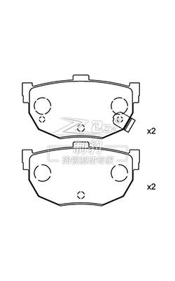 Chine Toyota ceramique ensemble de plaquettes de frein OE 04465-35290 léger 2,5 livres pour le système de freinage avant / arrière à vendre