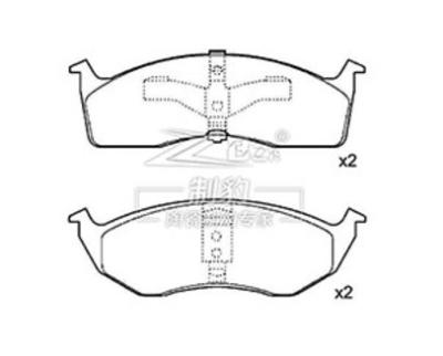 China 31262706 Volvo Brake Pad 8.5 X 6.5 X 3.5 Inches With Hardware for sale