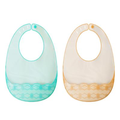 China Factory Custom Supplier Silicone Washable Bib Waterproof Baby Eating Bib Baby Feeding Supplies for sale