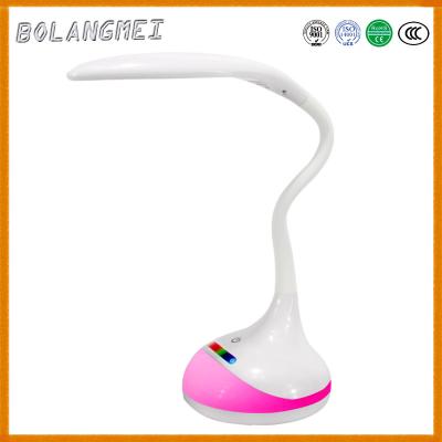 China ABS material white color 7w Rechargeable LED Table Lamp 256c living color for sale