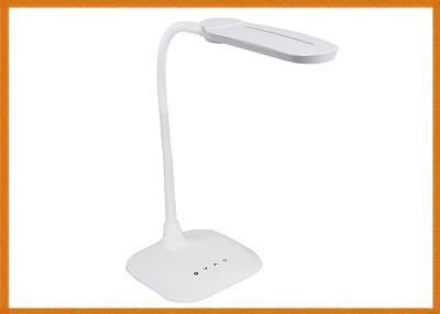 China Rechargeable battery led table lamp with white ABS material, white lamp for sale