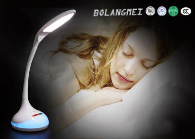 China Touch dimmer 3 grade dimmer RGB colors LED Bedside Table Lamp with flexible arm for sale