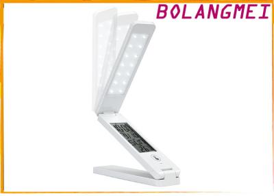 China Touch Sensor LCD Calendar USB LED Table Lamp Rechargeable / Cordless LED Desk Lamp for sale