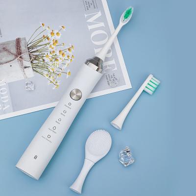 China Comfortable Adults And Portable Ergonomic Design Soft Texture Handle Deep Cleaning Sonic Electric Toothbrush Adult for sale