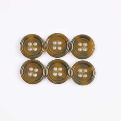 China 2021 Hotsale Viable New Products Widely Used Fashion Designer 4 Holes Resin Button For Shirt Garment for sale