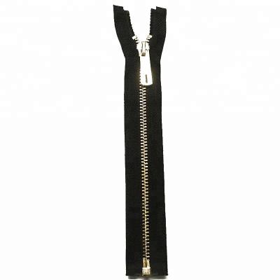 China Sustainable metal gold zipper for pants with different color, size for sale