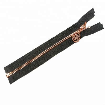 China Market viable high demand metal products rose gold zipper for sale for sale