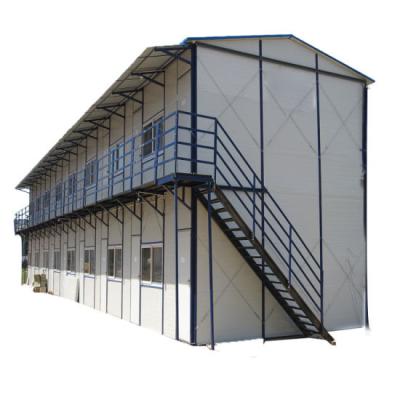 China Modern Two Storey Steel Structure Prefab House With Bathroom for sale