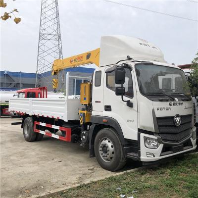 China TRUCK CRANE 4x2 Euro 3 Foton 240hp 5 Ton 6.3 Ton Crane Mobile Crane for sale