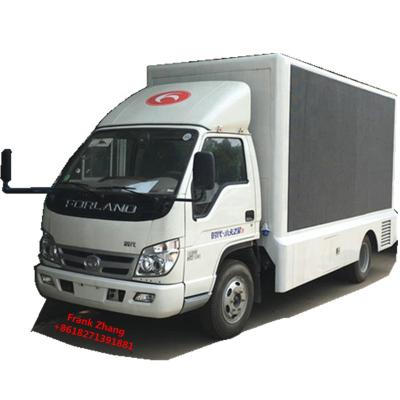 China 4x2 Forland 62hp 3 sides full colors led moving truck for sale XiChai for sale