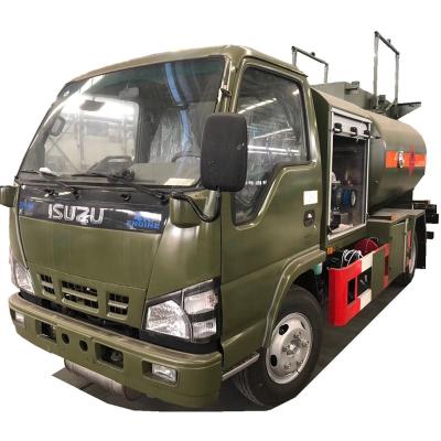 China Stainless Steel 4x2 5cbm LHD Kerosene Tanker Truck for sale