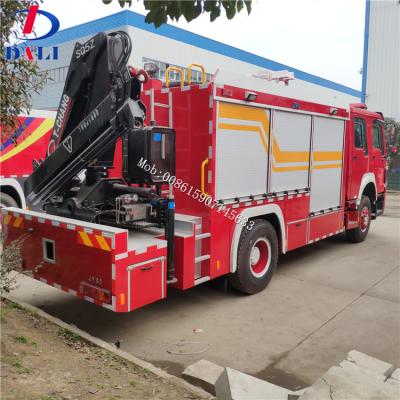 China Marilyn HOWO 4x2 8310*2500*3490mm Rescue Fire Fighting Truck Price Fire Pump Truck for sale