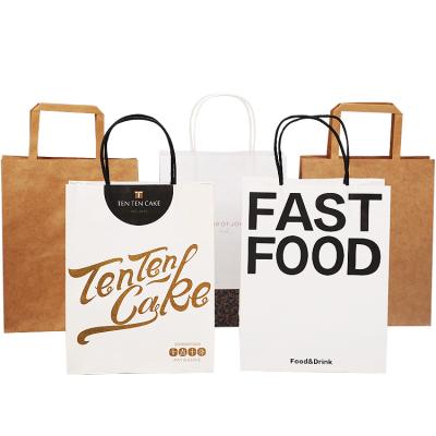 China Custom Printed Materials Manufacturer Recycled Recycle Paper Bag Shopping Paper Bag With Logo for sale