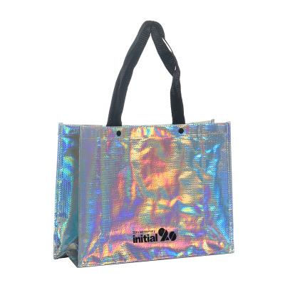 China Environmental protection pp packaging bag promotional waterproof plastic woven shopping bag printing logo supermarket grocery shopping bag for sale