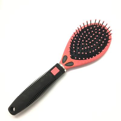 China Anti-static Straw Airbag Paddle Hair Brush Eco Friendly Paddle Pink Detangling Wheat Massage With Air Cushion for sale