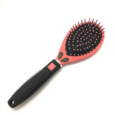 China Paddle Straightener Hair Comb Airbag Massage Carbonized Solid Cushion Anti-Static Hair Brush for sale