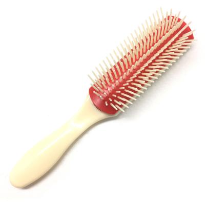 China New Custom Vent Logo Hairbrush Metal Pins Bristle Round Paddle Detangling Hair Brush for sale