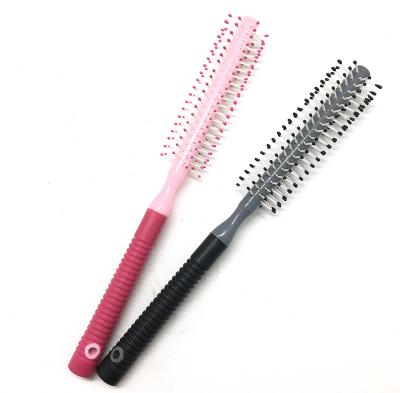 China Small Pocket Compact Colored Hair Brush and Comb Professional Blue Rainbow Comb for sale