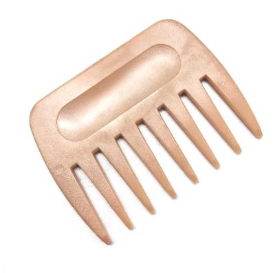 China Baby Oil Hair Comb Wild Tooth White Gold Gold Pick Up Afro Wide Tooth Curved Comb for sale