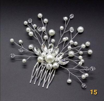 China Wedding Hot Selling Bridal Bridal Hair Jewelry Headband Beads Hair Combs Flower Hair Comb Hair Jewelry for sale