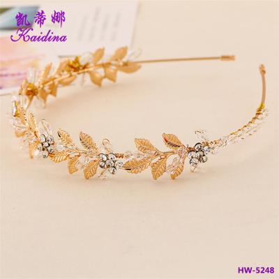 China Popular hot selling girl hair accessories adults metal flower with beautiful look headband for beauty for sale